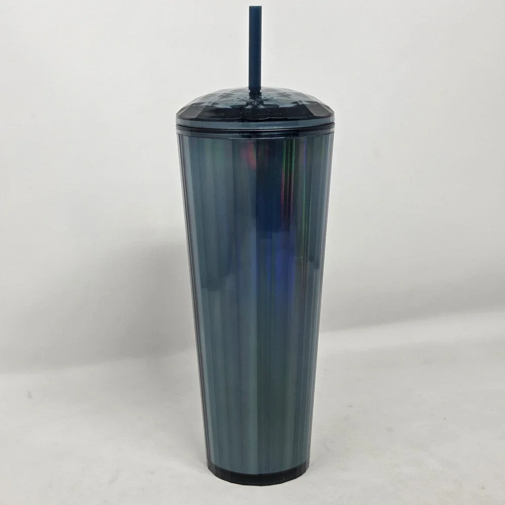 NEW STARBUCKS Ocean Kaleidoscope Dome‎ Cold Drink Venti Tumbler Straw 24oz 2022